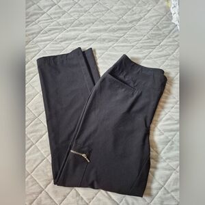 Chico's Weekend's Sleek Black Capris with Zipper Accent